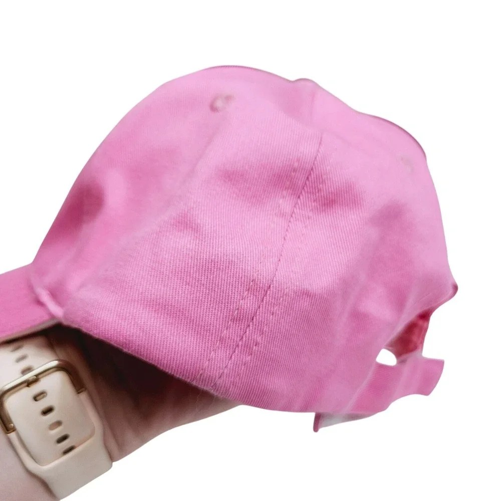 John Deere Pink Hat Cap‎ Green Embroidered Logo Adjustable Strapback